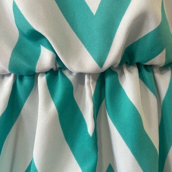 Blue & White Sleeveless Summer Dress - Picture 2 of 6